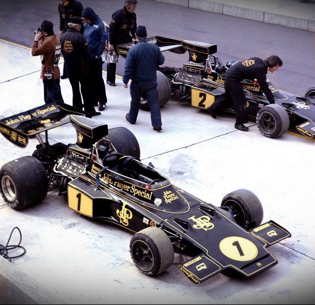 Jacky Ickx About to Take the Lotus-72 Out for a Practice Run, Wh